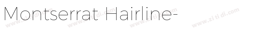 Montserrat Hairline字体转换